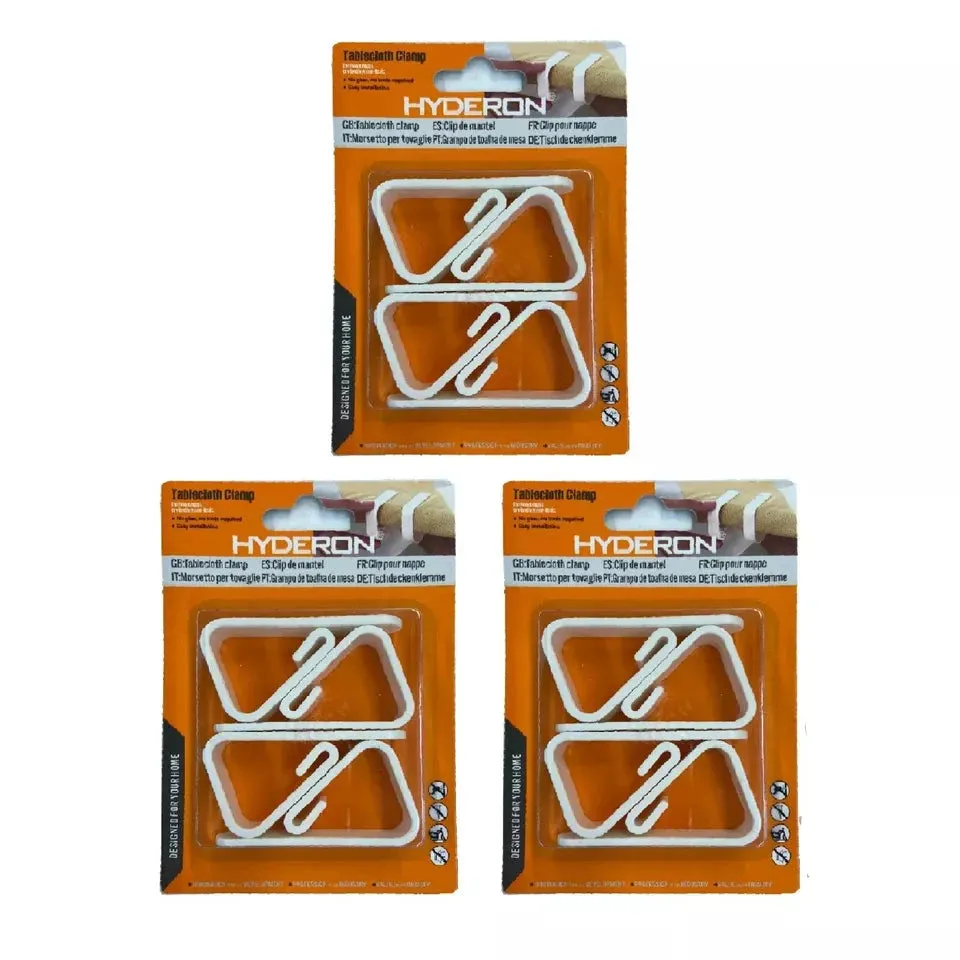 12 PCS (3 Pack) Tablecloth Clips Holders, Table Cloth Cover Clips Party Supply