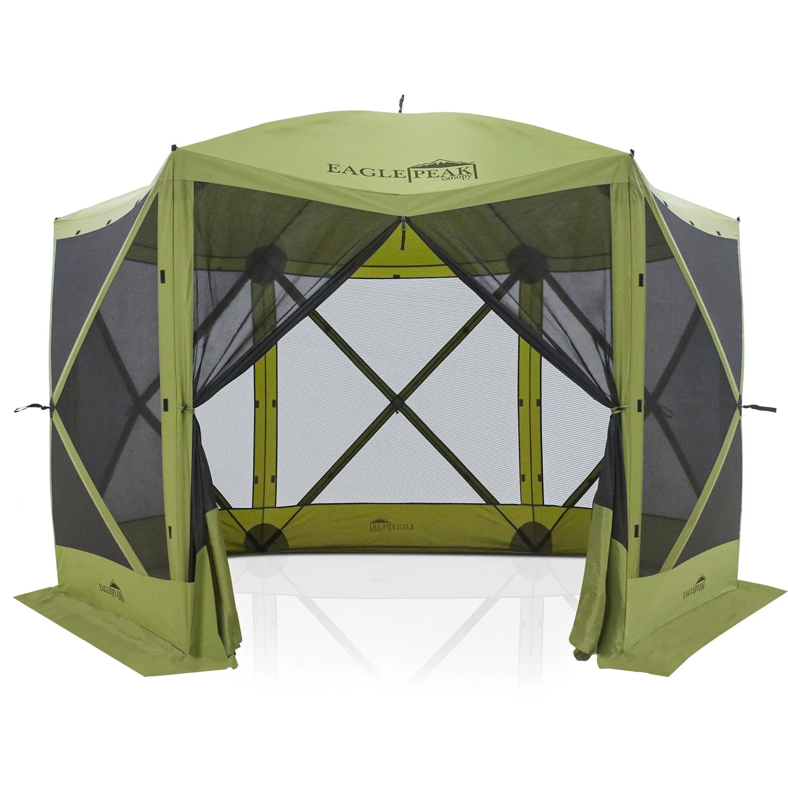 12 x 12 ft Pop Up 6 Sided Instant Gazebo Canopy with Mesh Netting
