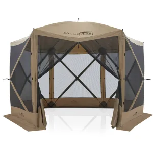 12 x 12 ft Pop Up 6 Sided Instant Gazebo Canopy with Mesh Netting