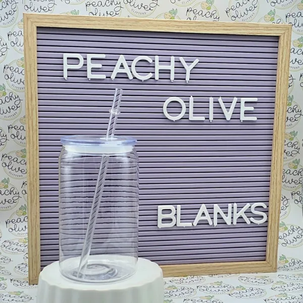 16oz Colored Acrylic Plastic blank