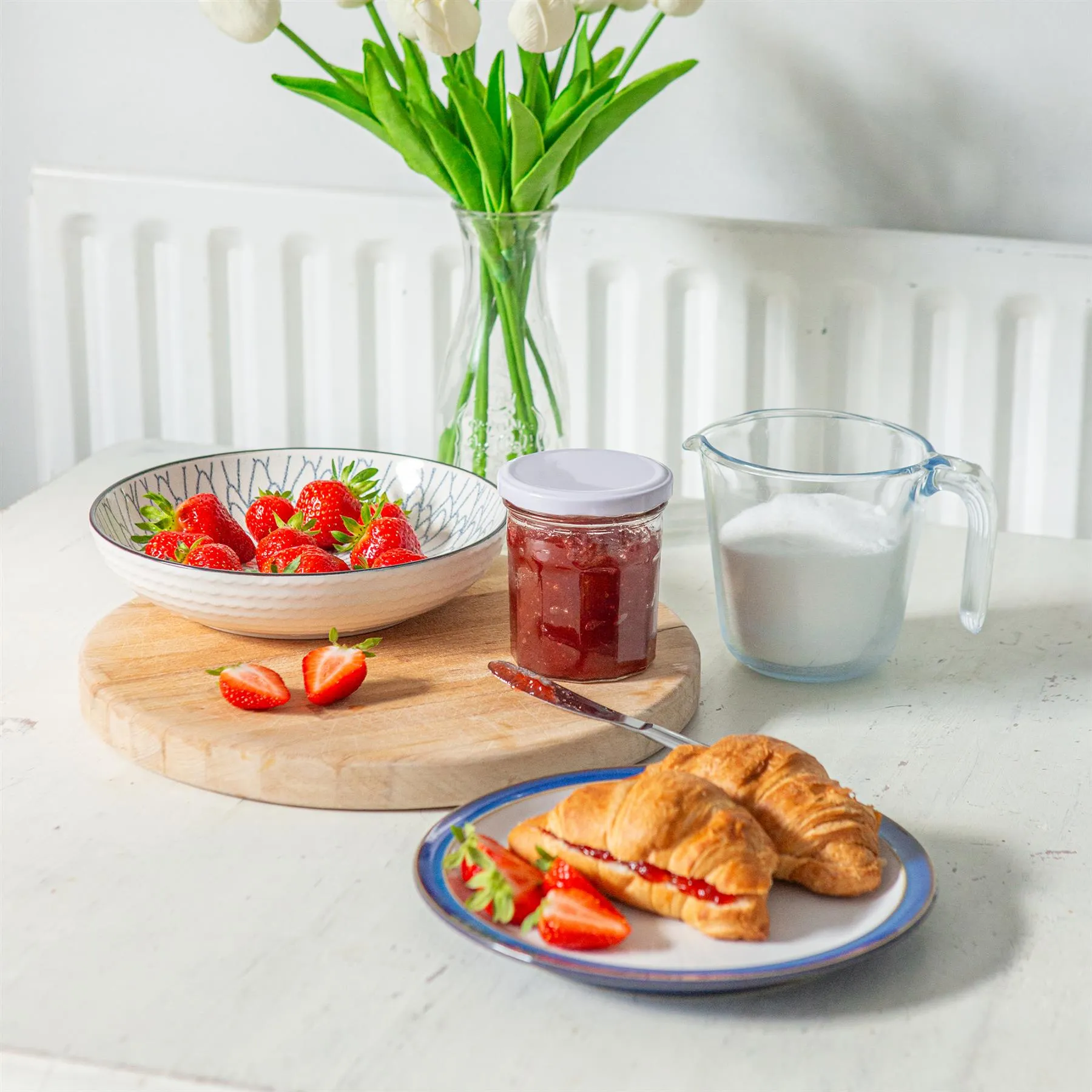 250ml Glass Jam Jars with Lids - Pack of 6 - By Argon Tableware