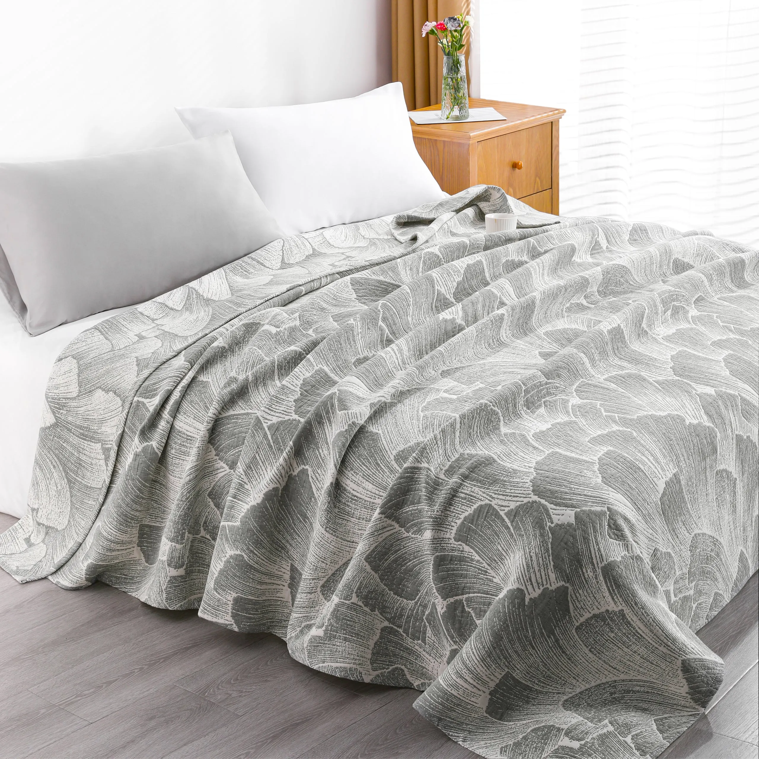 3-Layer Cotton Muslin Blanket - Soft, Breathable, and Lightweight Quilt|NTBAY®️