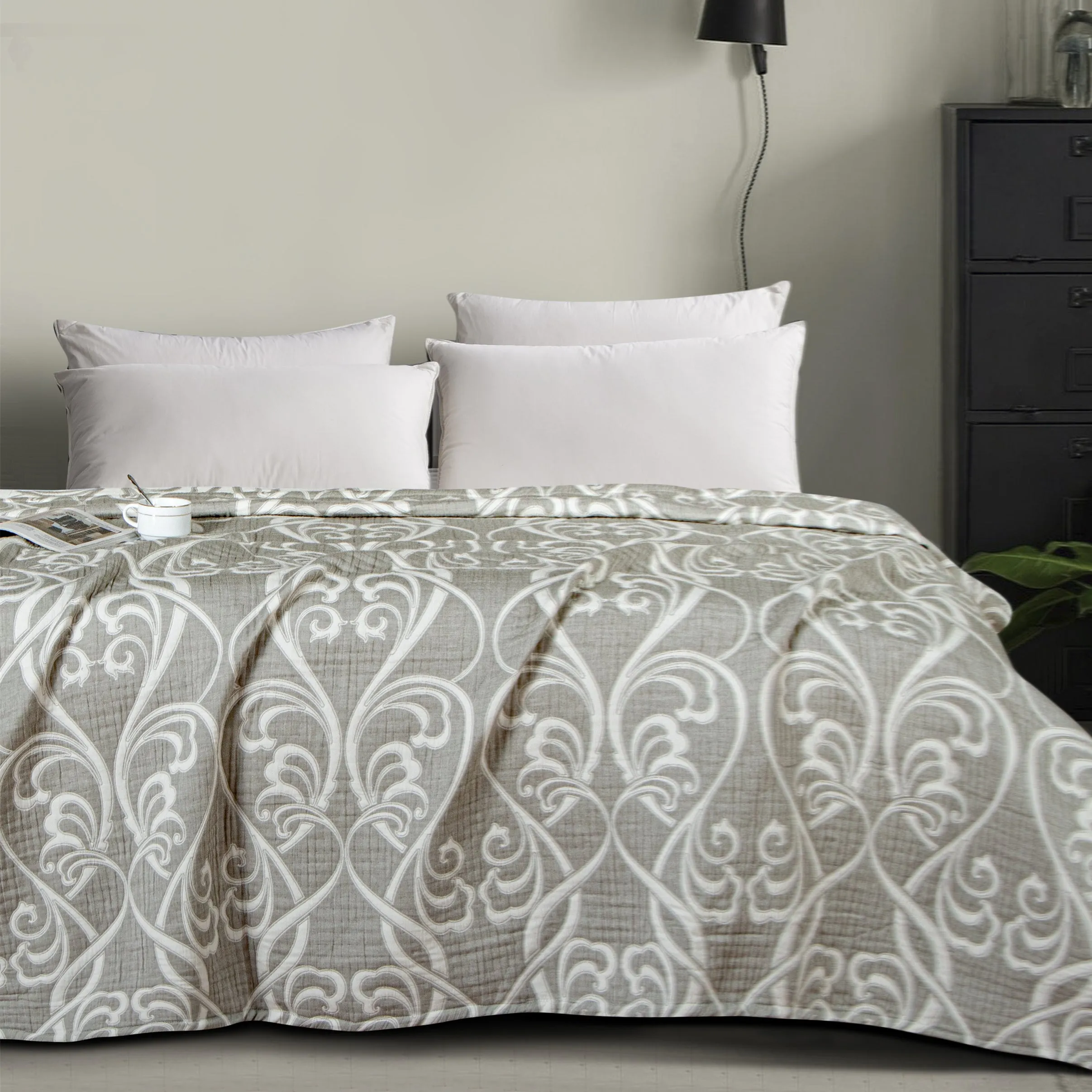 3-Layer Cotton Muslin Blanket - Soft, Breathable, and Lightweight Quilt|NTBAY®️