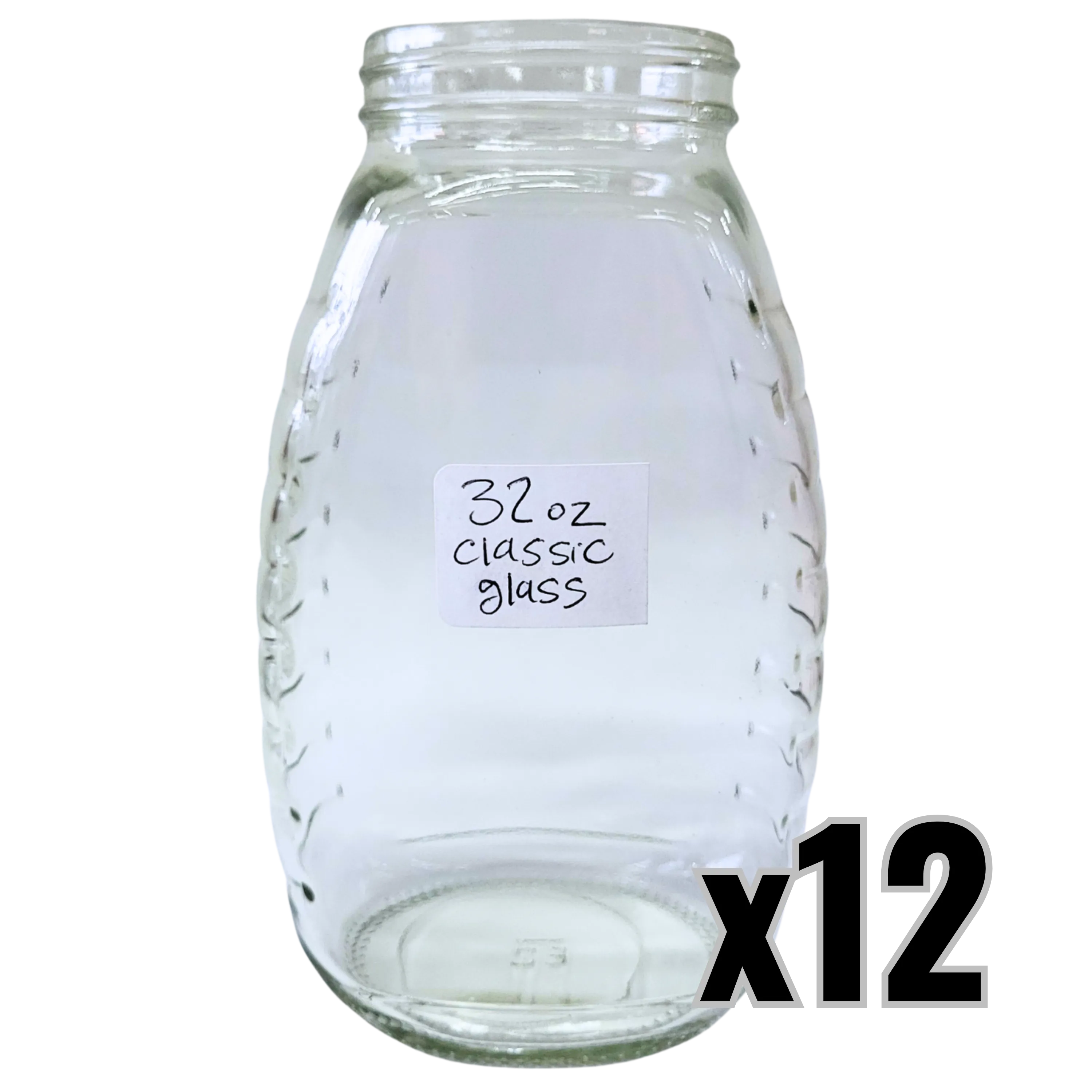 32 oz Glass Classic Honey Jars
