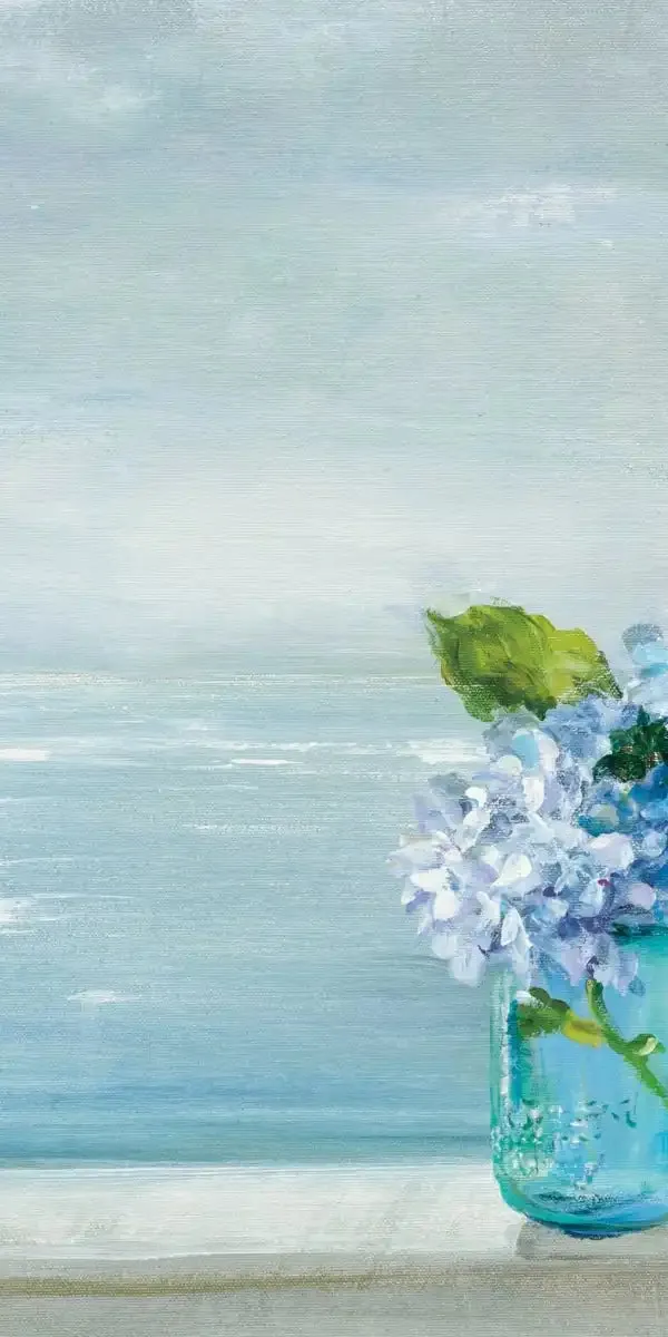 A Beautiful Day At The Beach Three Glass Bottles Wall Art