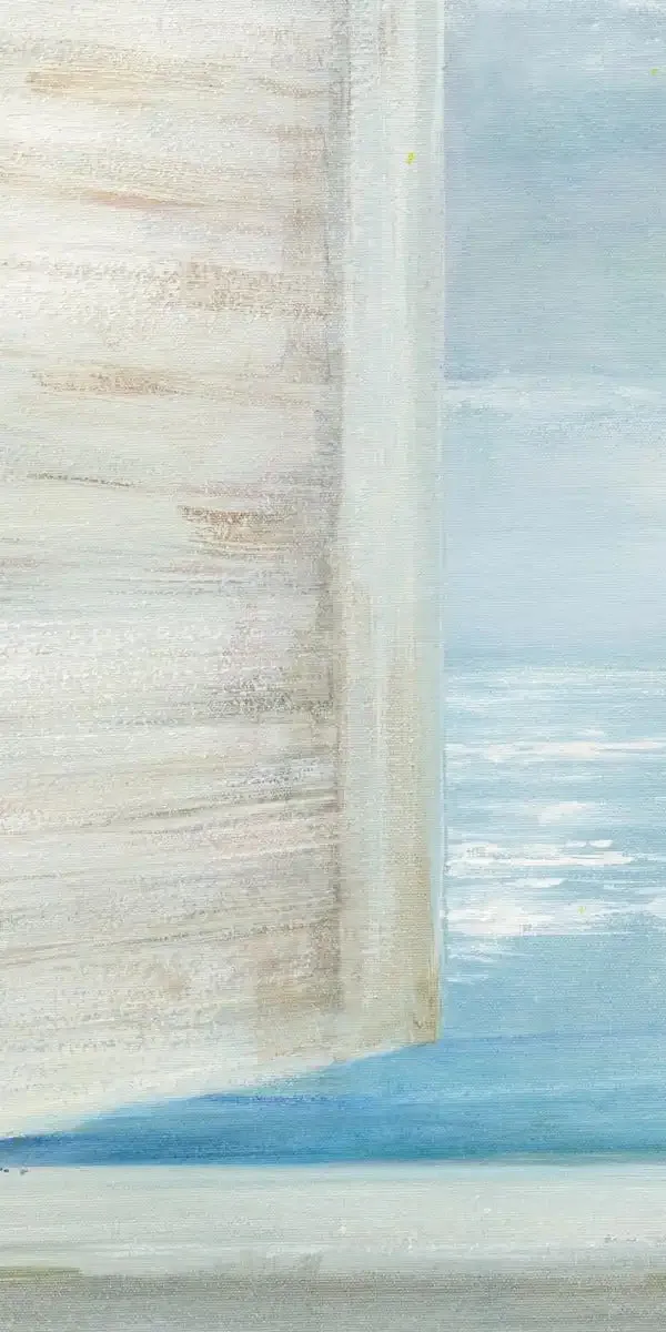 A Beautiful Day At The Beach Three Glass Bottles Wall Art