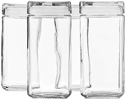 Anchor Hocking: High-Quality Clear Glass Stackable Jars