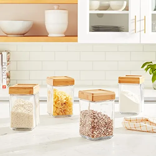 Anchor Hocking: High-Quality Clear Glass Stackable Jars