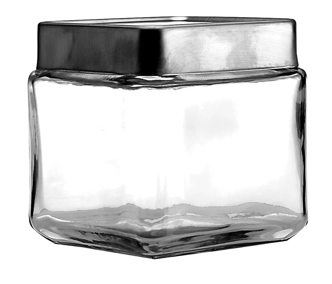 Anchor Hocking: High-Quality Clear Glass Stackable Jars