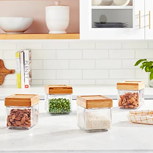 Anchor Hocking: High-Quality Clear Glass Stackable Jars