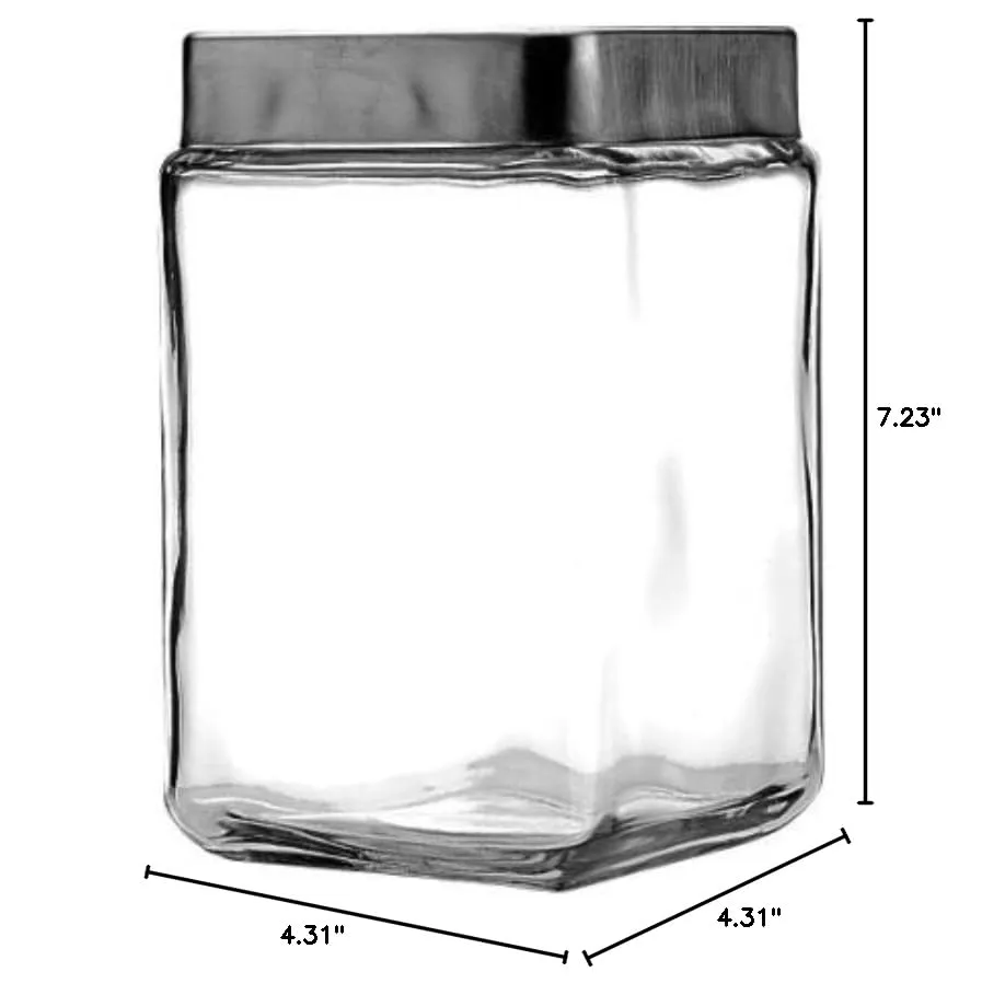 Anchor Hocking: High-Quality Clear Glass Stackable Jars