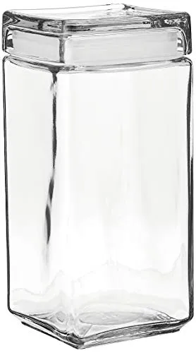 Anchor Hocking: High-Quality Clear Glass Stackable Jars