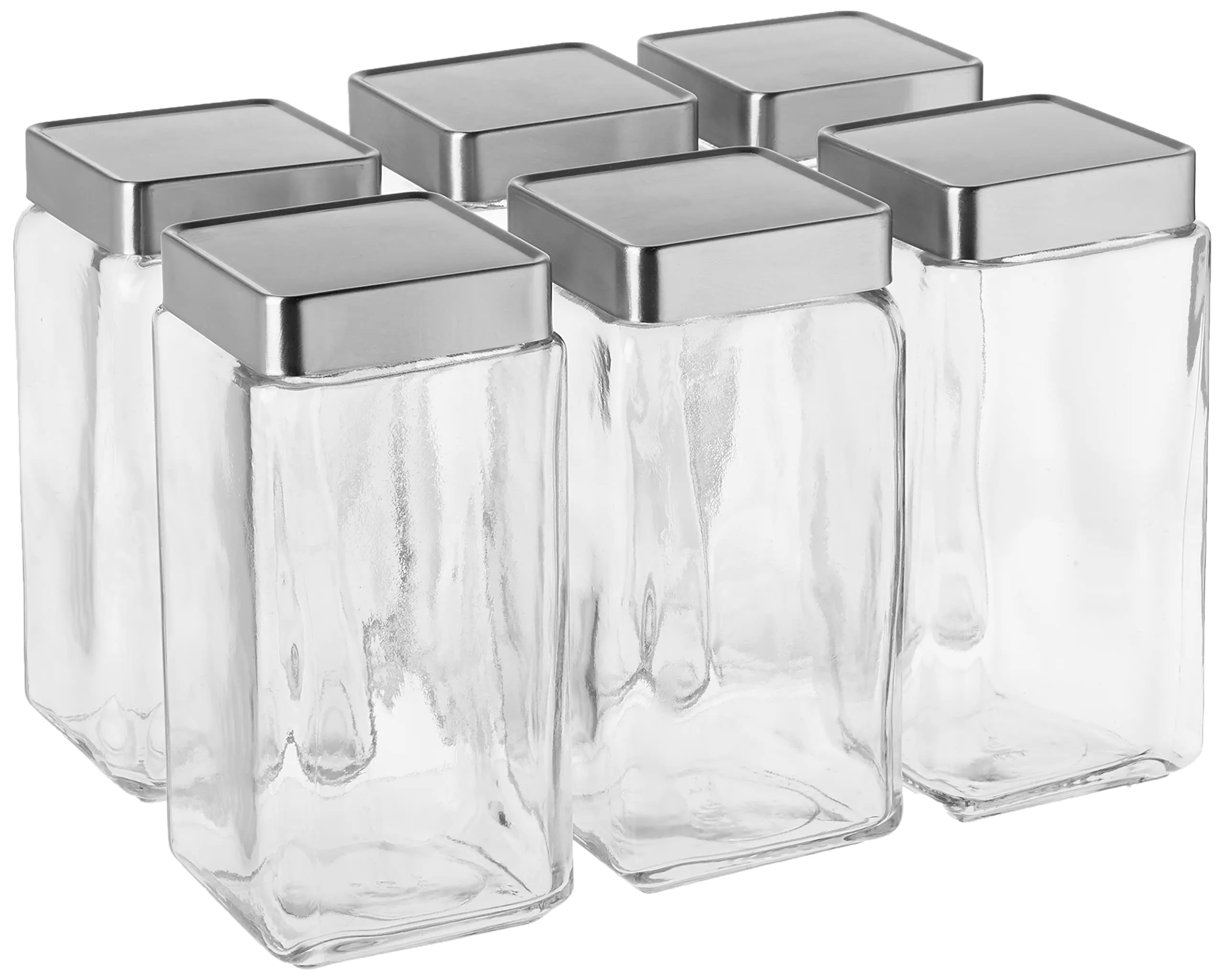 Anchor Hocking: High-Quality Clear Glass Stackable Jars