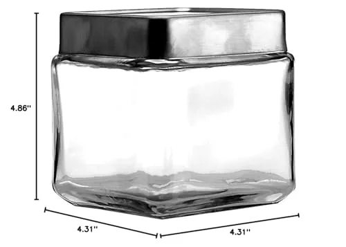 Anchor Hocking: High-Quality Clear Glass Stackable Jars