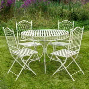 Ascalon Hampton 5 Piece Bistro Set - 'Cream'