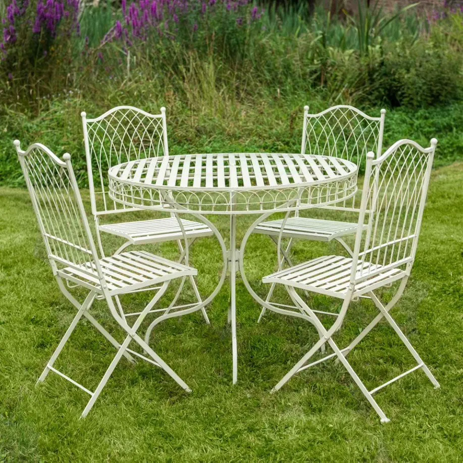 Ascalon Hampton 5 Piece Bistro Set - 'Cream'
