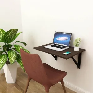 Athena F60 Folding Study Table, Classic Wenge