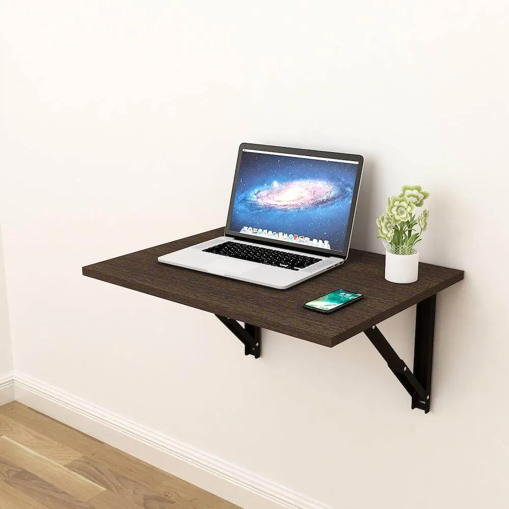 Athena F60 Folding Study Table, Classic Wenge