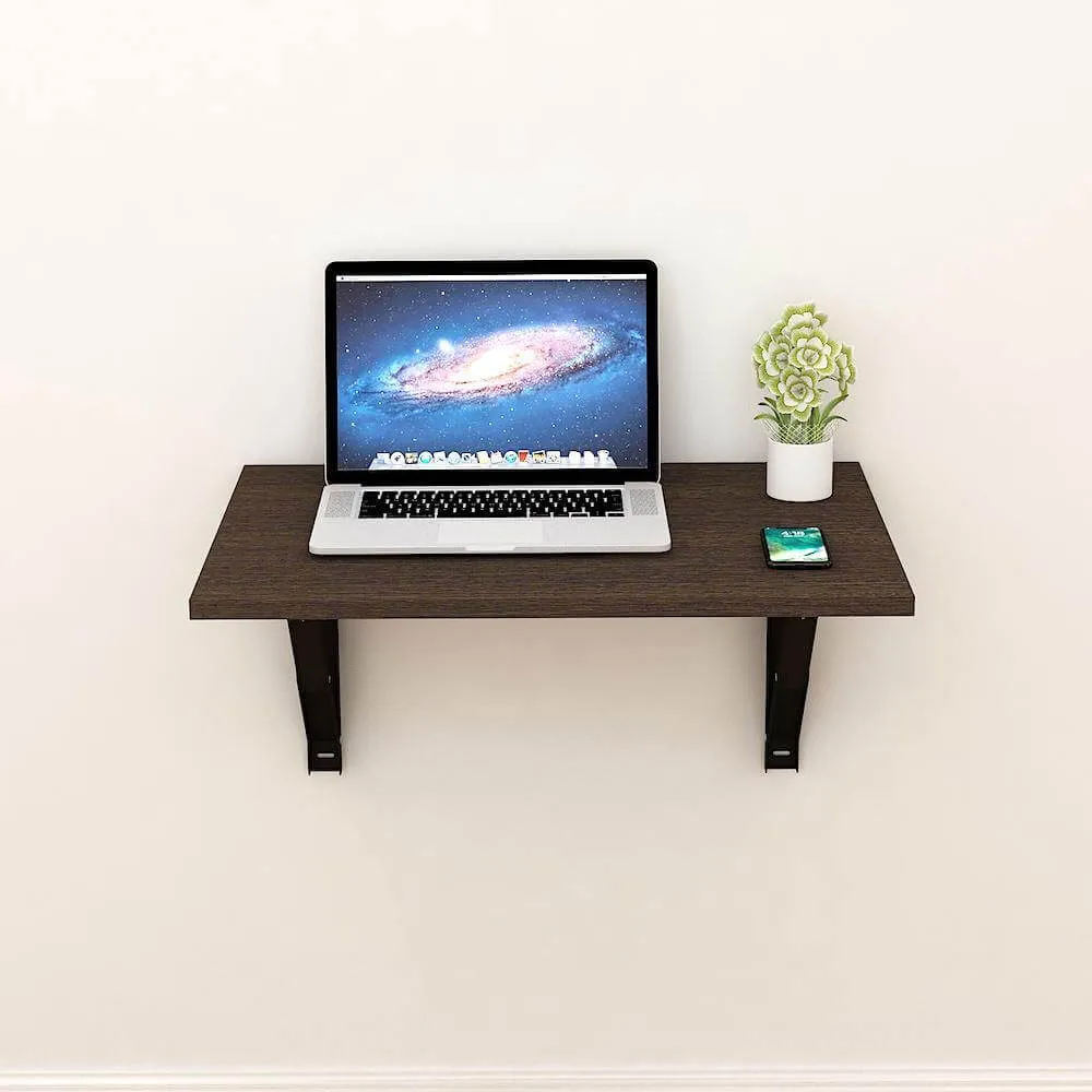 Athena F60 Folding Study Table, Classic Wenge