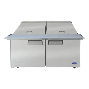 Atosa MSF8307GR 60.2" Mega Top Sandwich Prep Table, 24 Pans 17.2 Cu.Ft