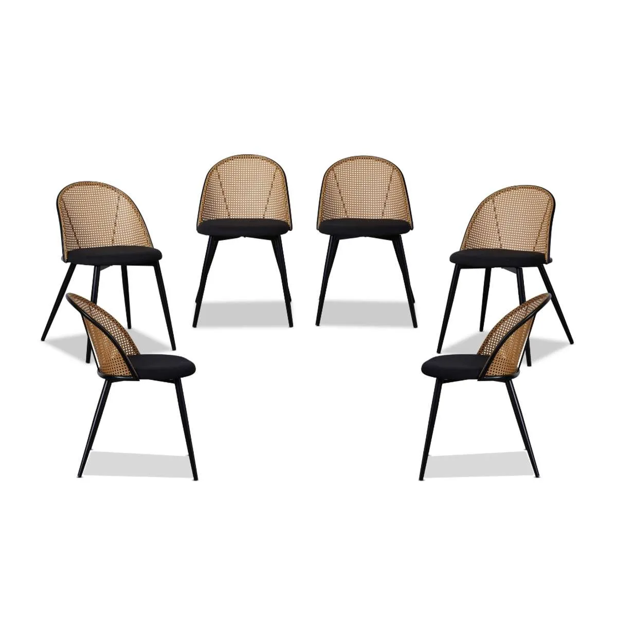 Avila Dining Chair - Black Set of Six Bundle