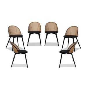 Avila Dining Chair - Black Set of Six Bundle