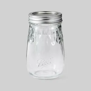 Ball 16oz Flute Glass Mason Jars | 3 Pack