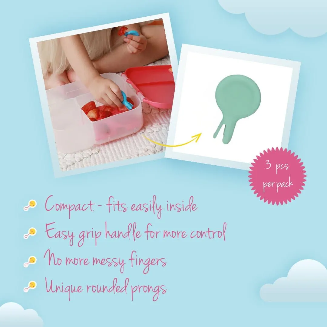 B.box Mini Fork Set- Pastel