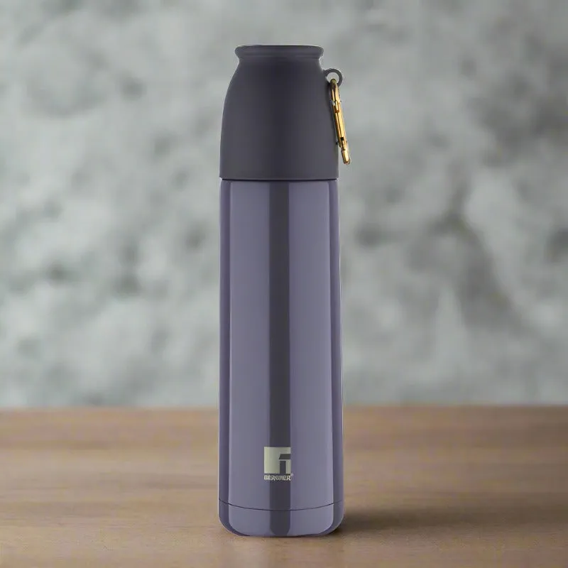 Bergner Walking Thermosteel Hot and Cold Flask (Grey) -500 ML