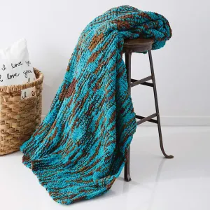 Bernat Basketweave Knit Blanket