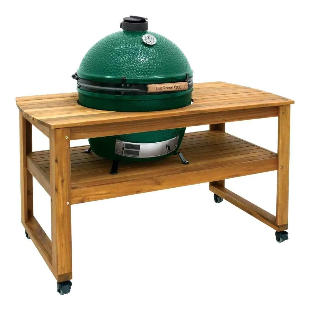 Big Green Egg Acacia Hardwood Table