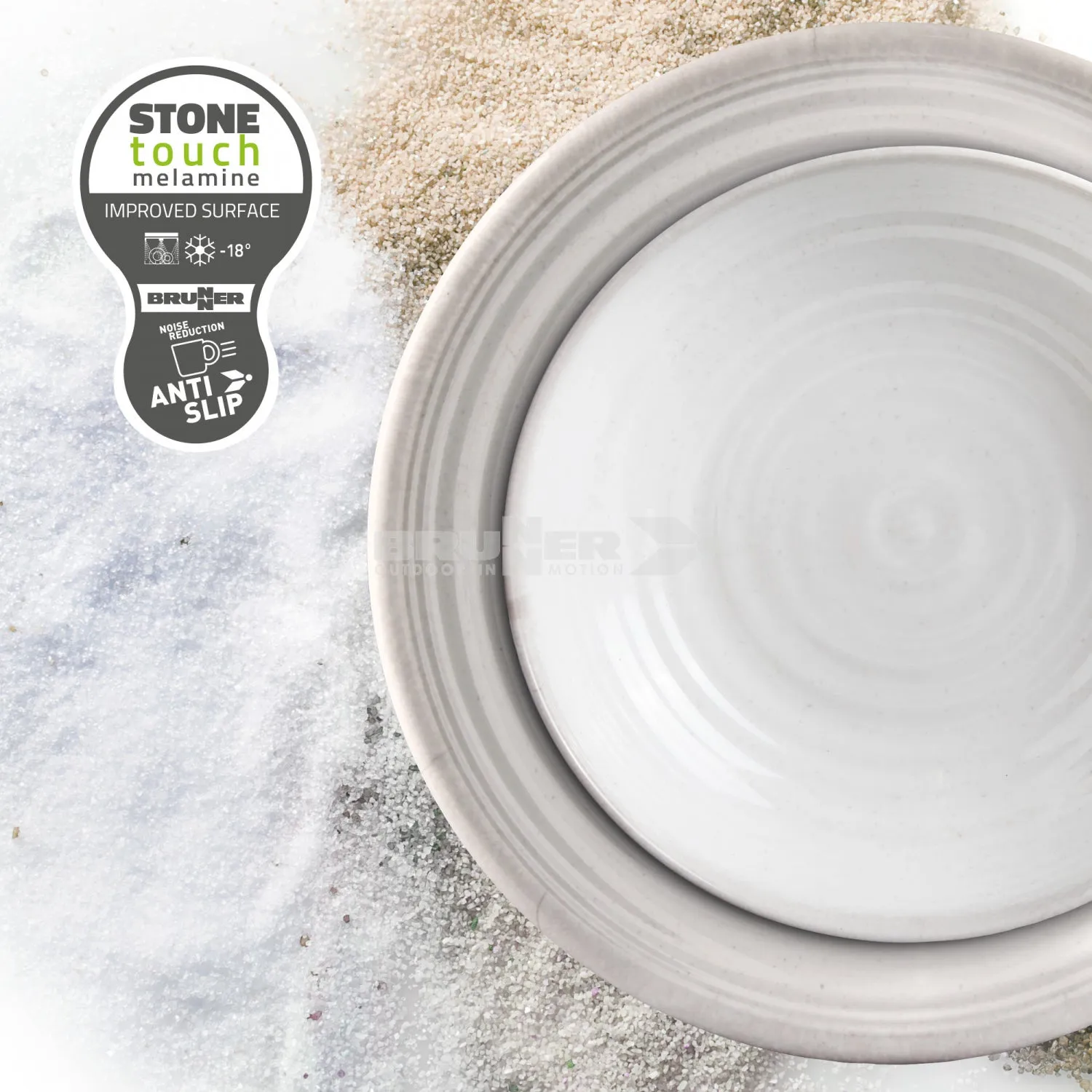 Brunner Savana Tete a Tete 8 Piece Melamine Dinner Set