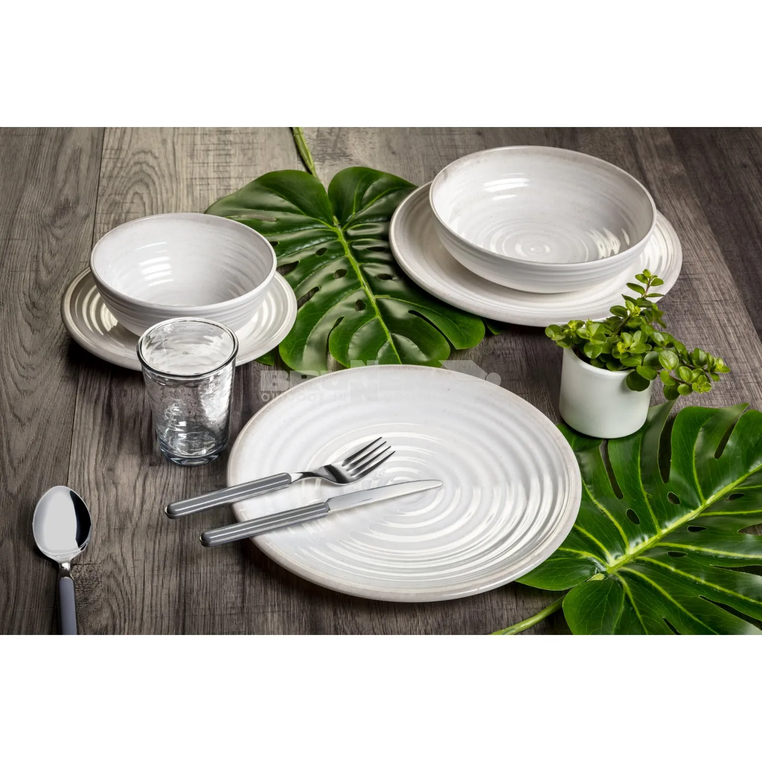 Brunner Savana Tete a Tete 8 Piece Melamine Dinner Set