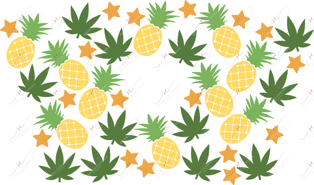 Canna Pineapple- cold cup wrap