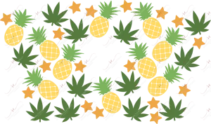 Canna Pineapple- cold cup wrap