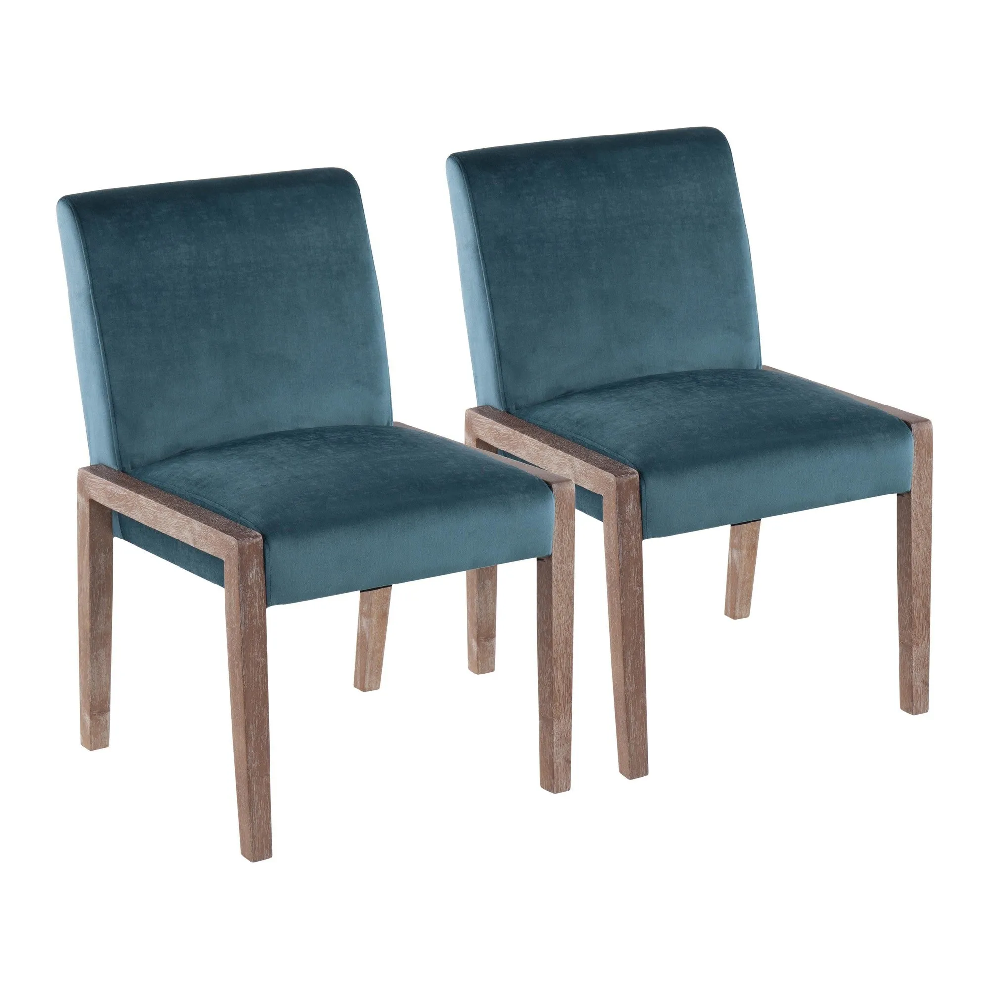 Carmen Chair - Set of 2 Blue By LumiSource - DC-CARMEN WWCVBU2
