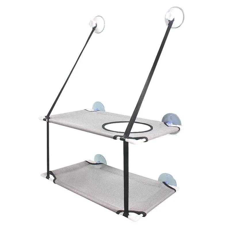 Cat Window Hammock – Sunny Seat with Suction Cup Mount