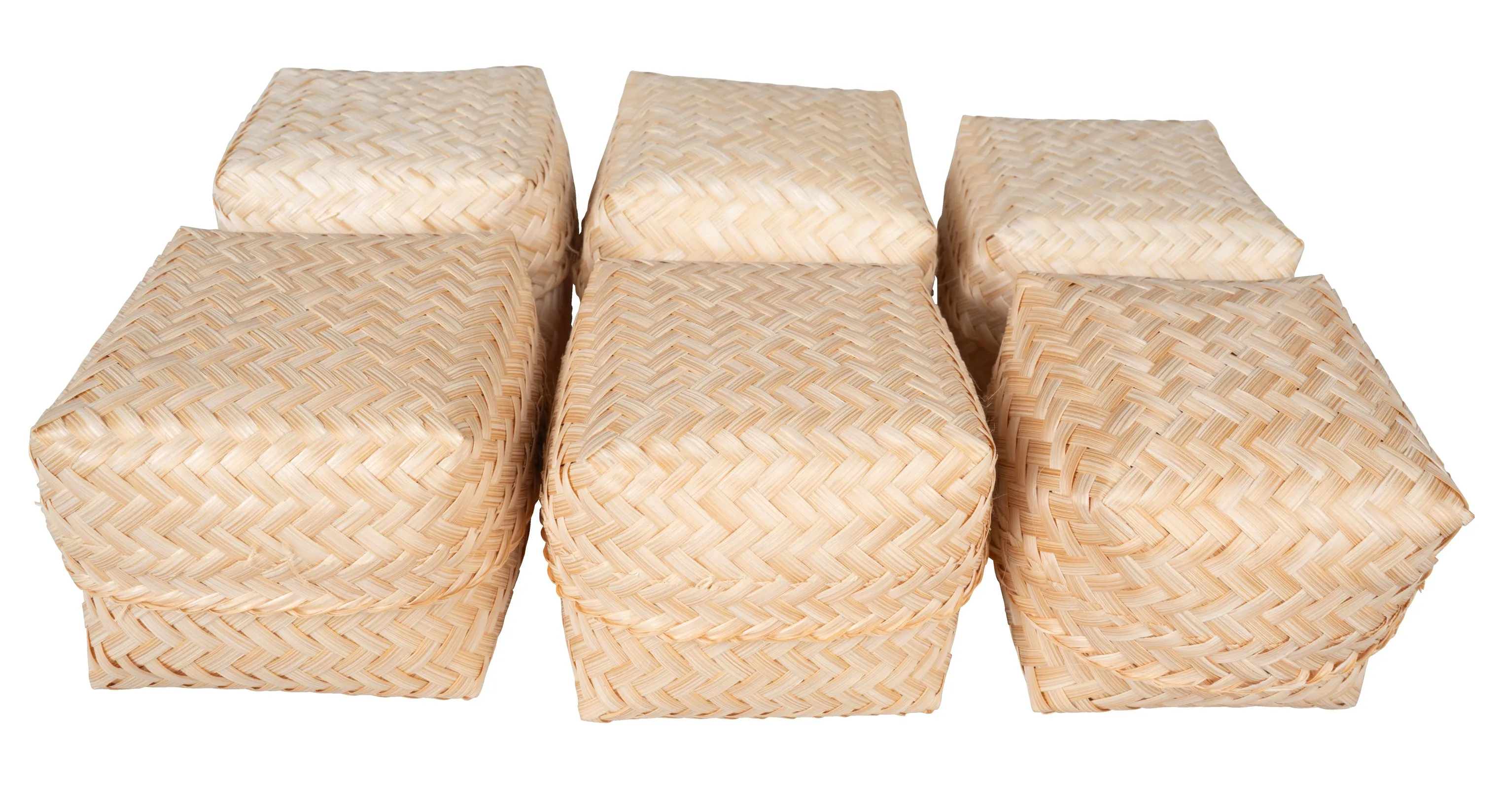 CCcollections Traditional Handmade Bamboo Sticky Rice Basket - Eco-Friendly Serving Basket for Rice