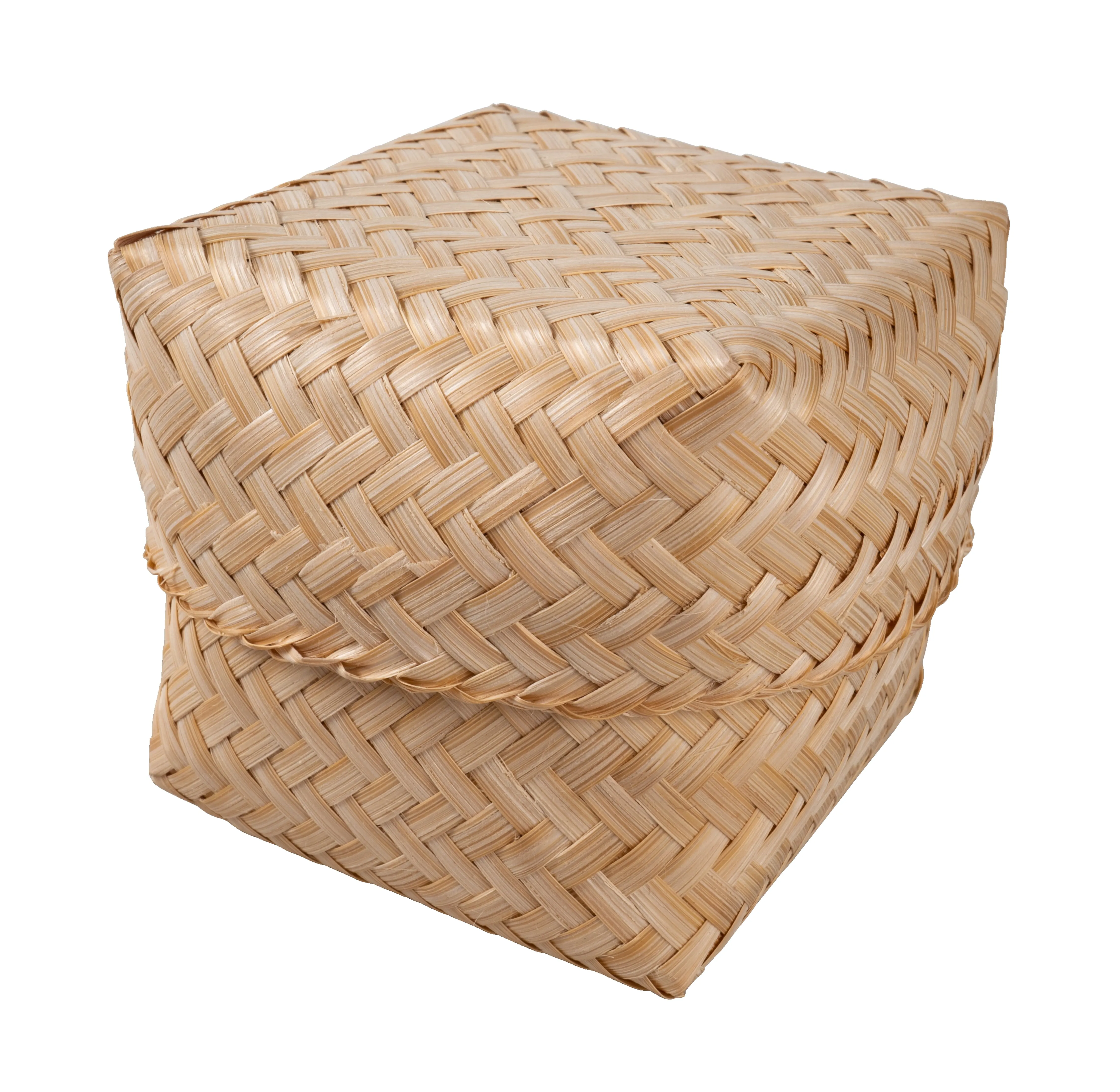 CCcollections Traditional Handmade Bamboo Sticky Rice Basket - Eco-Friendly Serving Basket for Rice