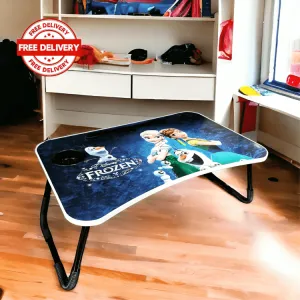 Characters Printed Laptop Table For Kids | Wood Portable Laptop Desk | Folding Home Laptop Desk For Bed & Sofa