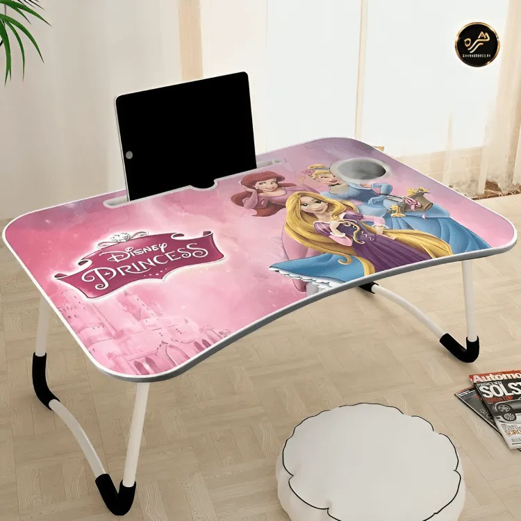 Characters Printed Laptop Table For Kids | Wood Portable Laptop Desk | Folding Home Laptop Desk For Bed & Sofa
