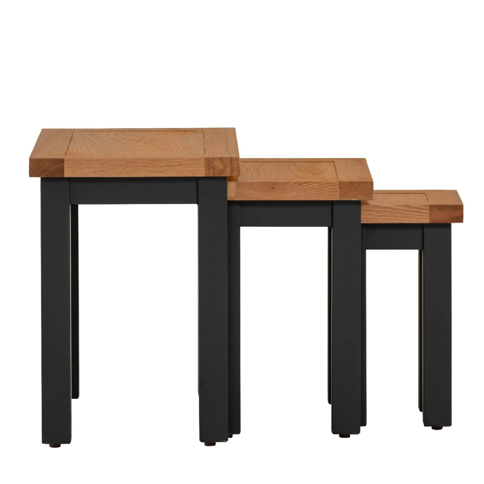 Charlestown Black Nest of 3 Tables