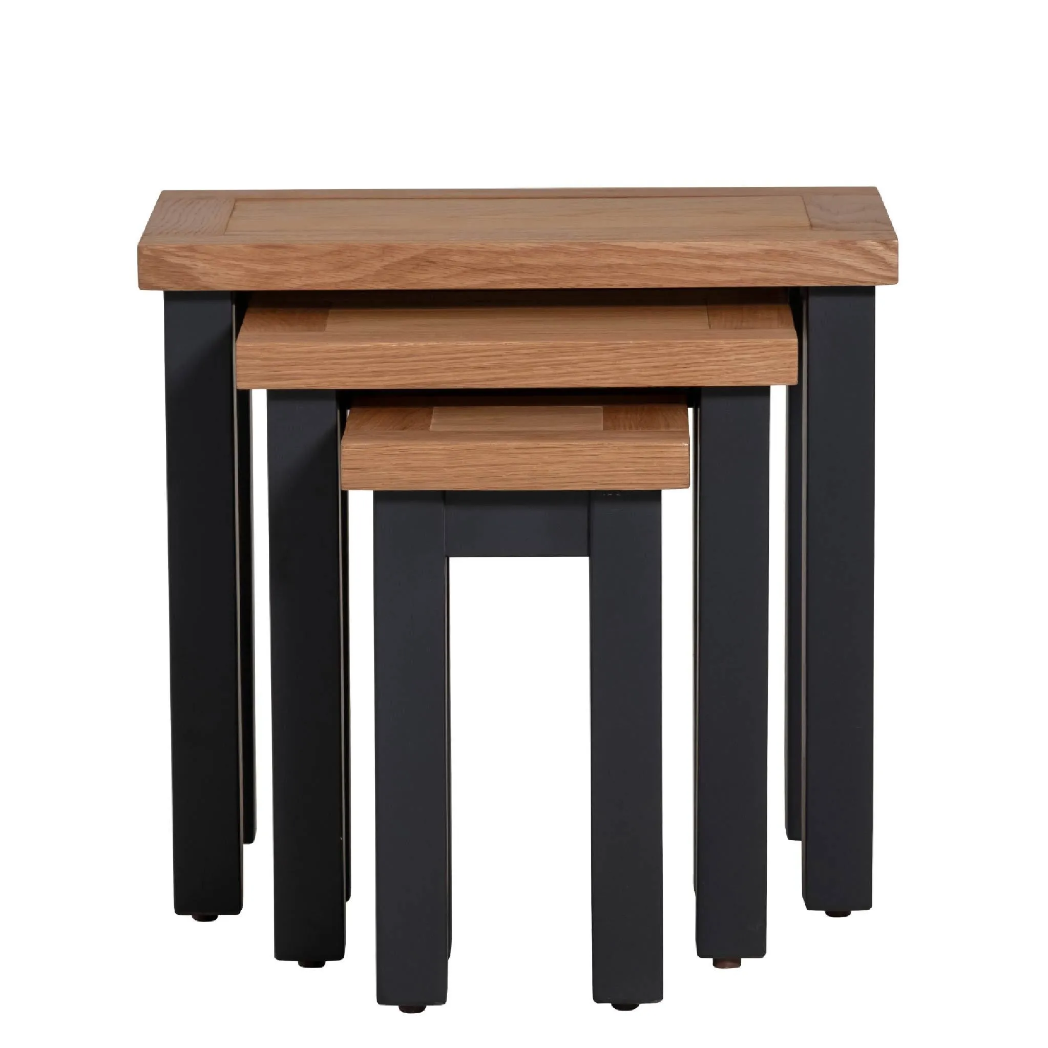 Charlestown Black Nest of 3 Tables