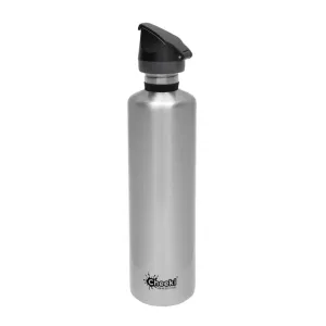 Cheeki - Single Wall Active Bottle with Tri-Tech Sports Lid - Silver (1L)