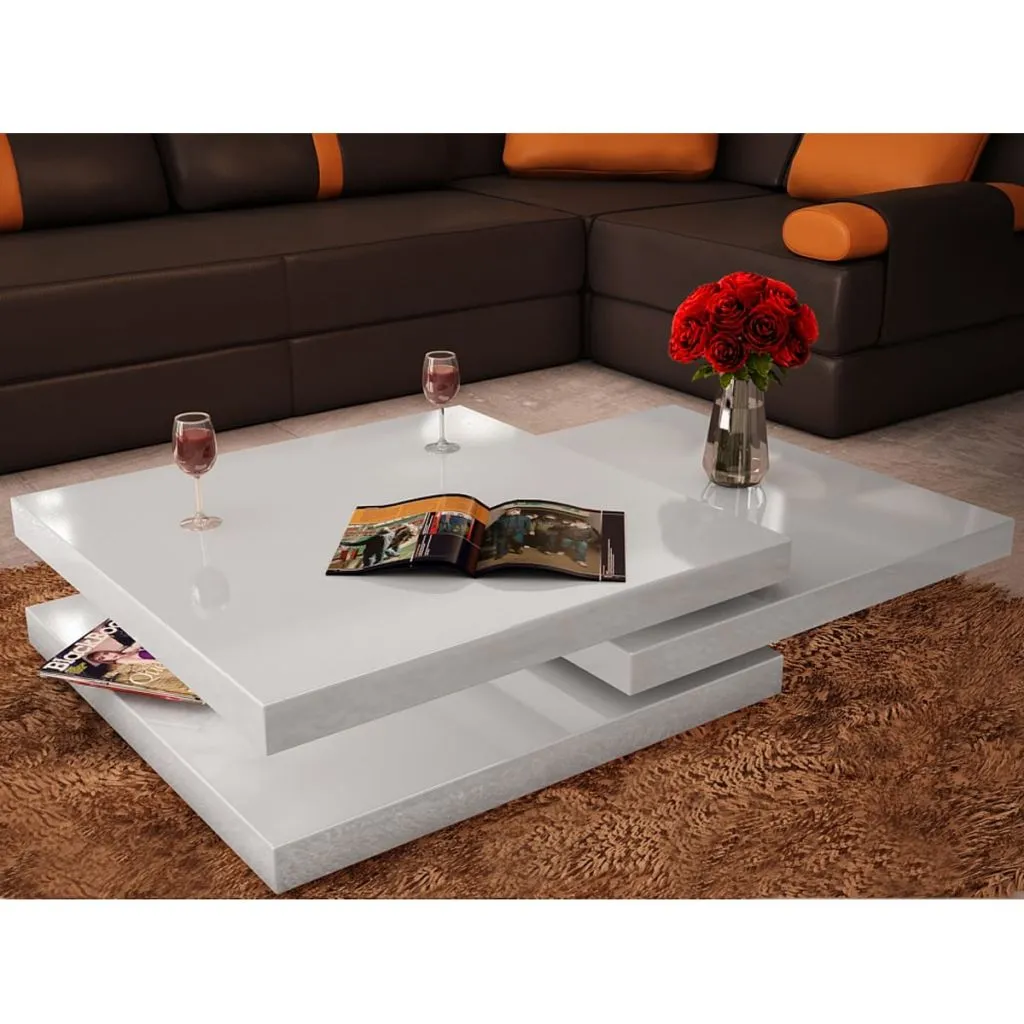 Coffee Table 3-Tier End Extendable Side Sofa Table for Living Room
