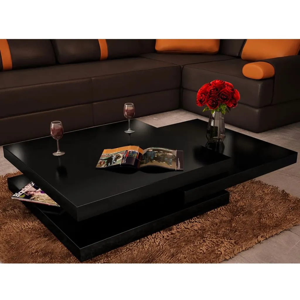 Coffee Table 3-Tier End Extendable Side Sofa Table for Living Room