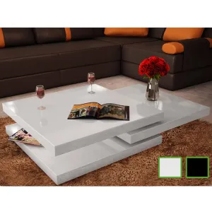 Coffee Table 3-Tier End Extendable Side Sofa Table for Living Room