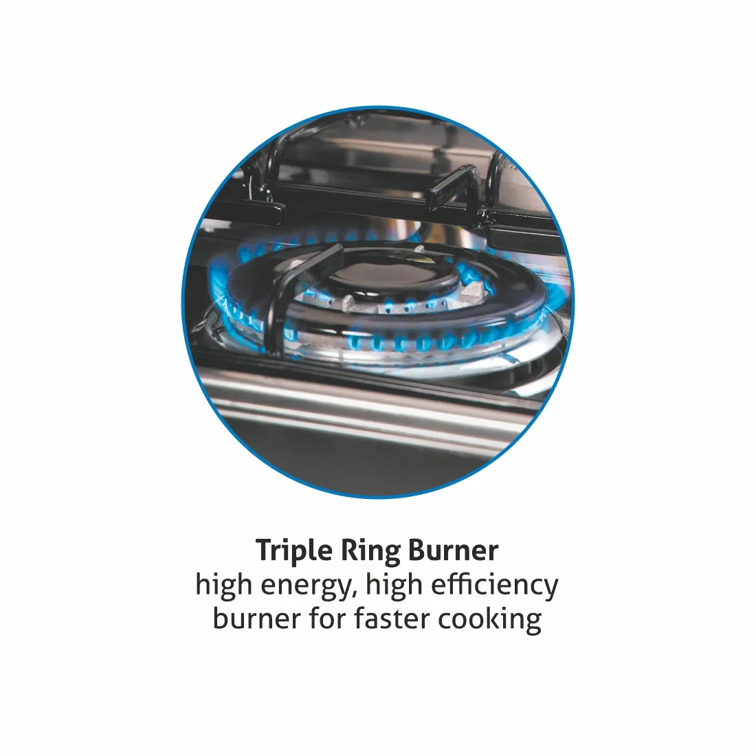 Cooking Range Stainless Steel Gas Grill, Gas Oven 1 Triple Ring Burner, 3 Aluminium Alloy Burners  (2011 SSTR)