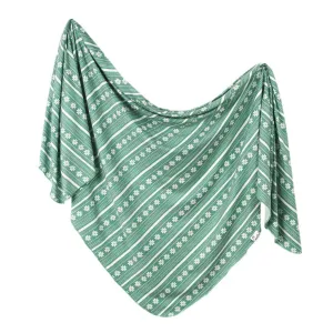 Copper Pearl Knit Swaddle Blanket / Knit Holiday