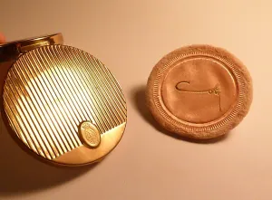Coty vintage powder compact book piece compact